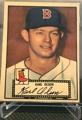 Karl Olson [Black Back] #72 Baseball Cards 1952 Topps Prices
