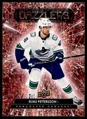 Elias Pettersson [Pink] Hockey Cards 2022 Upper Deck Dazzlers Prices