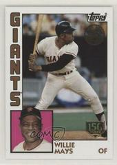 Willie Mays [150th Anniversary] #84-31 Baseball Cards 2019 Topps Update 1984 Baseball Prices