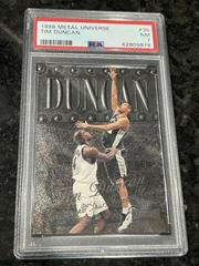 Tim Duncan #35 Basketball Cards 1998 Metal Universe Prices