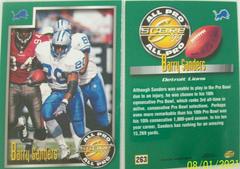 Barry Sanders #263 Football Cards 1999 Panini Score Prices