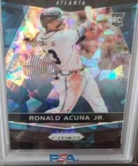 Ronald Acuna Jr. [Blue Ice] Baseball Cards 2018 Panini Chronicles Prizm Prices