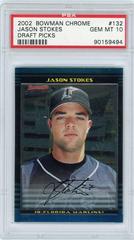 Jason Stokes #132 Baseball Cards 2002 Bowman Chrome Draft Picks Prices