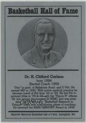 H. Clifford Carlson Basketball Cards 1986 Hall of Fame Metallic Prices