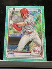 Alec Bohm [Aqua Shimmer] Baseball Cards 2020 Bowman Chrome Prospects Prices
