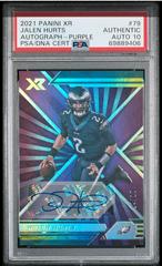 Jalen Hurts [Autograph Purple] #79 Football Cards 2021 Panini XR Prices