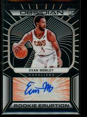 Evan Mobley Basketball Cards 2021 Panini Obsidian Rookie Eruption Signatures Prices