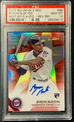 Byron Buxton [Red Refractor] Baseball Cards 2015 Bowman's Best of Autographs Prices