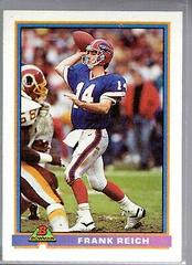 Frank Reich Football Cards 1991 Bowman Prices