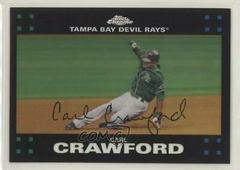 Carl Crawford [Refractor] #85 Baseball Cards 2007 Topps Chrome Prices