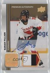 Sarah Fillier [Autograph Patch] #53 Hockey Cards 2023 Upper Deck Team Canada Juniors Prices