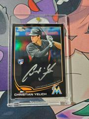 Christian Yelich [Red Refractor] Baseball Cards 2013 Topps Chrome Rookie Autograph Prices
