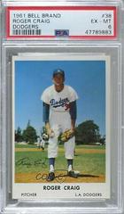 Roger Craig #38 Baseball Cards 1961 Bell Brand Dodgers Prices
