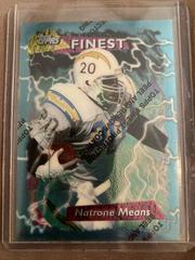 Natrone Means [w/ Coating] #1 Football Cards 1995 Topps Finest Prices