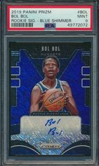 Bol Bol [Blue Shimmer] #BOL Basketball Cards 2019 Panini Prizm Rookie Signatures Prices