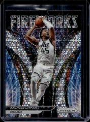 Donovan Mitchell [Fast Break] #10 Basketball Cards 2021 Panini Prizm Fireworks Prices