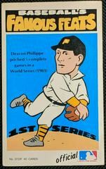 Deacon Phillippe #37 Baseball Cards 1972 Fleer Famous Feats Prices