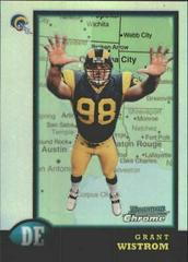 Grant Wistrom [Interstate Refractors] #13 Football Cards 1998 Bowman Chrome Prices