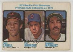 Rookie 1st Basemen [Cabell, Bourque, Marquez] #605 Baseball Cards 1973 O Pee Chee Prices