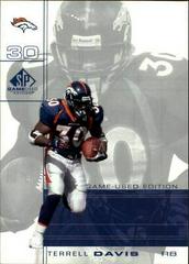 Terrell Davis #28 Football Cards 2001 SP Game Used Prices