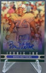 Bruce Matthews [Green] #II-BM Football Cards 2022 Panini Absolute Iconic Ink Autographs Prices