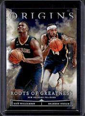 Brandon Ingram, Zion Williamson #4 Basketball Cards 2022 Panini Origins Roots Of Greatness Prices