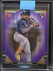 Wander Franco [Amethyst] #100 Baseball Cards 2022 Topps Triple Threads Prices