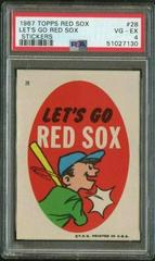 Let's Go Red Sox Baseball Cards 1967 Topps Red Sox Stickers Prices