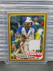 Ronald Acuna Jr. [Gold] #89BR-RAJ Baseball Cards 2024 Topps 1989 Relic Prices