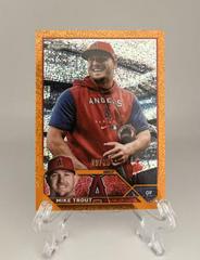 Mike Trout [SP Variation Orange Speckle] Baseball Cards 2023 Topps Chrome Prices