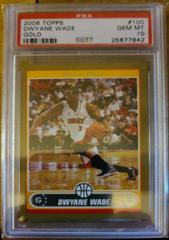 Dwyane Wade [Gold] #100 Basketball Cards 2006 Topps Prices