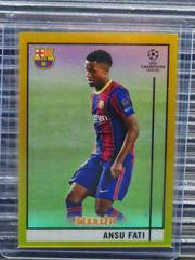 Ansu Fati [Gold Refractor] Soccer Cards 2020 Topps Merlin Chrome UEFA Champions League Prices