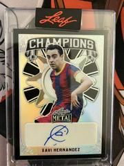 Xavi Hernandez [Prismatic Black] Soccer Cards 2022 Leaf Metal Champions Autographs Prices