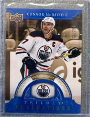 Connor McDavid [Blue] #TG-13B Hockey Cards 2022 Upper Deck Trilogy Generations Prices
