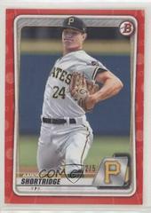 Aaron Shortridge [Red] #BD-101 Baseball Cards 2020 Bowman Draft Prices