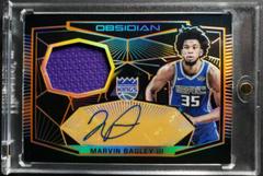 Marvin Bagley III [Orange] Basketball Cards 2018 Panini Obsidian Rookie Jersey Autographs Prices