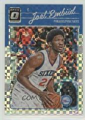 Joel Embiid [Checkerboard] Basketball Cards 2016 Panini Donruss Optic Prices