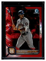Jeremy Pena [Sapphire Red] #35 Baseball Cards 2022 Bowman Chrome Prices