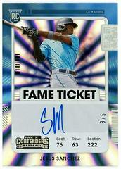 Jesus Sanchez [Autograph Fame] #124 Baseball Cards 2021 Panini Contenders Prices
