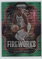 Chelsea Gray [Green Pulsar] #4 Basketball Cards 2023 Panini Prizm WNBA Fireworks Prices