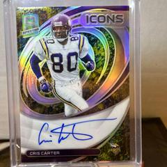 Cris Carter [Psychedelic] #ICN-CCA Football Cards 2022 Panini Spectra Icons Autographs Prices
