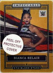 Bianca Belair [Gold] Wrestling Cards 2022 Panini Impeccable WWE Stainless Stars Prices