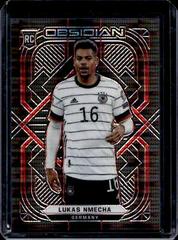 Lukas Nmecha  [Electric Etch Red Pulsar] #100 Soccer Cards 2021 Panini Obsidian Prices