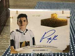 Peyton Krebs [Gold Autograph] Hockey Cards 2020 Upper Deck The Cup Rookie Class of 2021 Prices