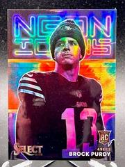 Brock Purdy [Tie Dye] #NI-15 Football Cards 2022 Panini Select Neon Icons Prices