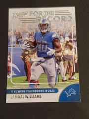 Jamaal Williams #6 Football Cards 2023 Panini Prestige For the Record Prices