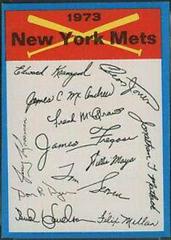 New York Mets Baseball Cards 1973 Topps Team Checklist Prices