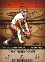 Trent Green #9 Football Cards 2003 Fleer Authentix Prices