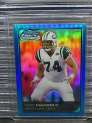 Nick Mangold [Blue Refractor] #110 Football Cards 2006 Bowman Chrome Prices