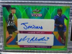 Jamie Miley , Michael Ndiweni [Green] Soccer Cards 2022 Leaf Vivid Dual Autographs Prices